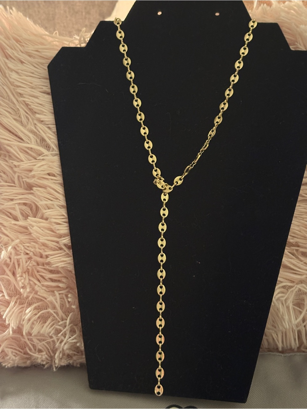 Express Gold Drop Y-Link Necklace NWT